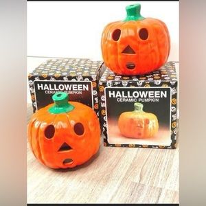 Pumpkin Tea Light Candle Holder, Halloween decor, Halloween, fall decor, fall